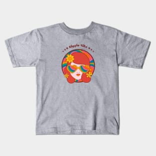 hippie vibe Tie dye Kids T-Shirt